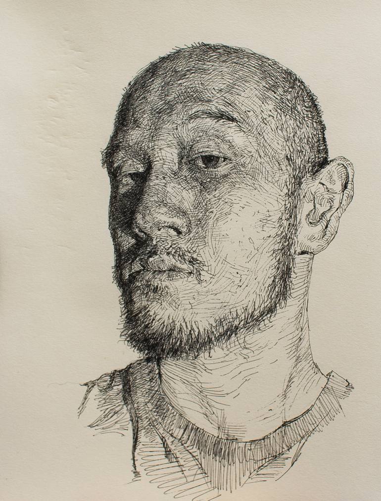 770x1012 Saatchi Art Selfportrait Drawing By Sam Kim