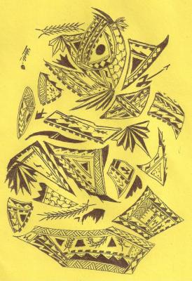 274x400 Samoan Art Work Drawing Sketch Design