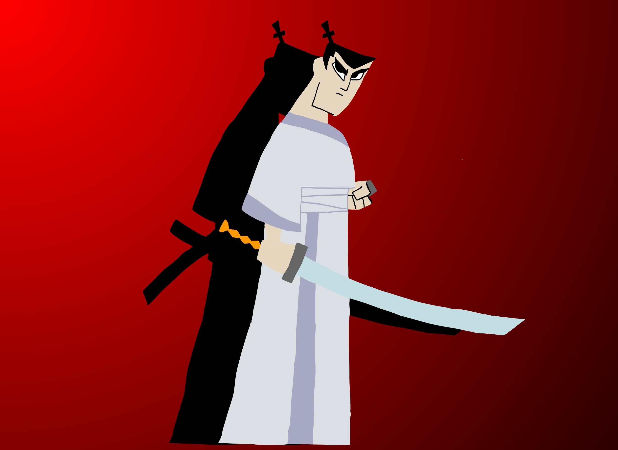2499x1818 Samurai Jack Drawing [Cartoon Network]