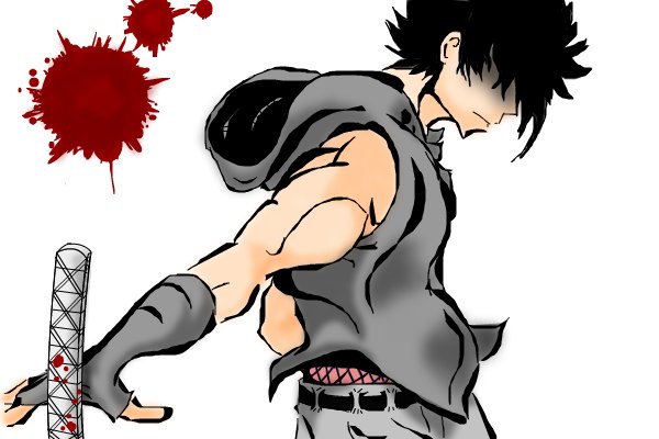 600x400 Samurai An Anime Speedpaint Drawing By Joshh