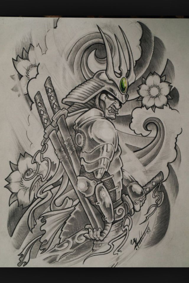 Samurai Drawing Tattoo at GetDrawings | Free download