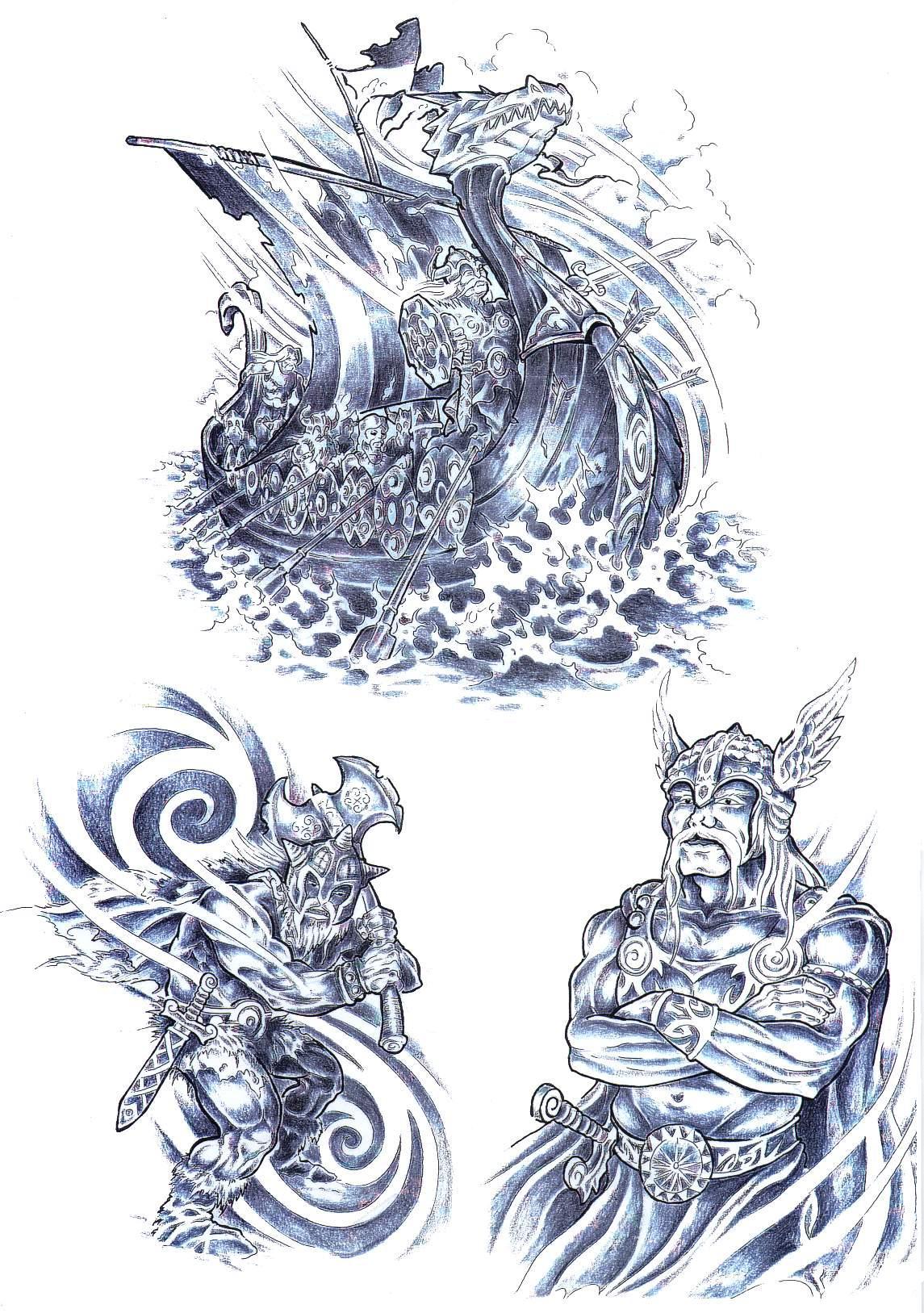 1145x1627 Samurai Tattoo Designs