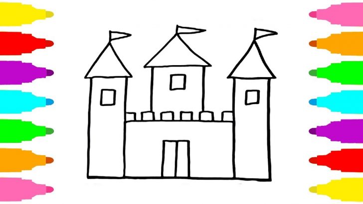 728x410 Rajz Drawing Sandcastle Coloring Page Printable Pages Free Sand