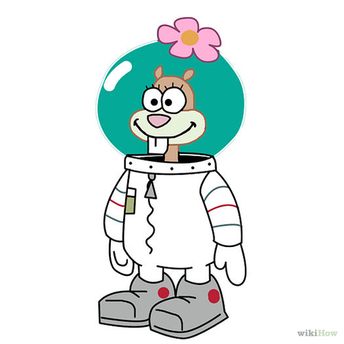 500x500 How To Draw Sandy Cheeks From Spongebob Squarepants 9 Steps @wikihow