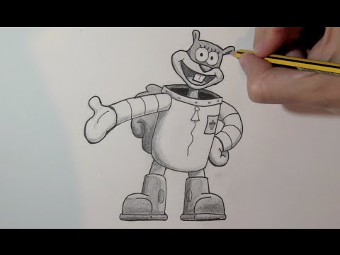 480x360 How To Draw Sandy Cheeks Step By Step