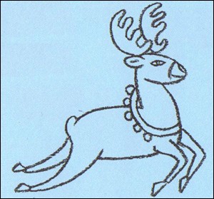 300x279 How To Draw Rudolph The Red Nosed Reindeer