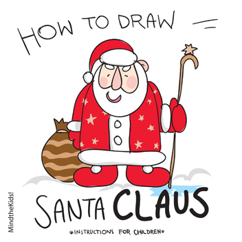 352x352 Mind The Kids How To Draw Santa Claus