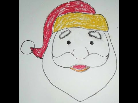480x360 How To Draw Santa Claus Face Step By Step Easy Way Drawing Santa