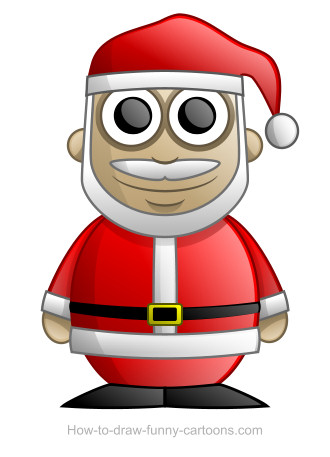 330x457 Santa Claus Drawing (Sketching + Vector)