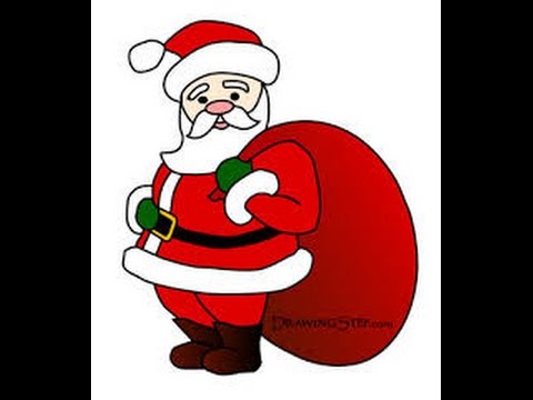 480x360 Easy Kids Drawing Lessons How To Draw Santa Claus ( Christmas