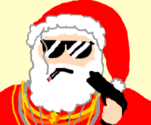 300x250 Gangster Santa