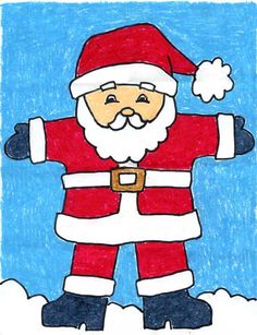 236x307 Easy Instructions For How To Draw Santa Clause For Kids Santa