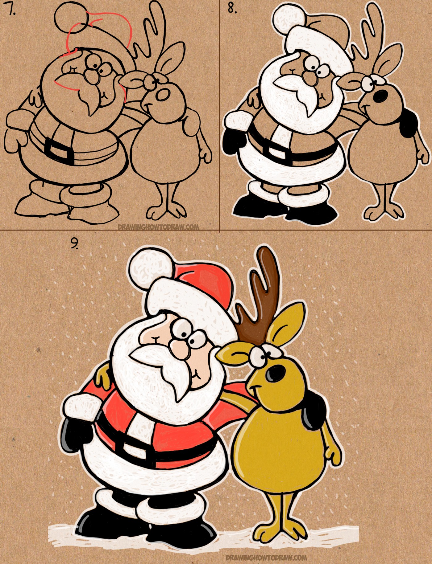 1400x1830 Santa Claus Drawing Free Draw To Color