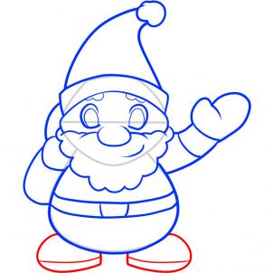 302x302 How To Draw Santa