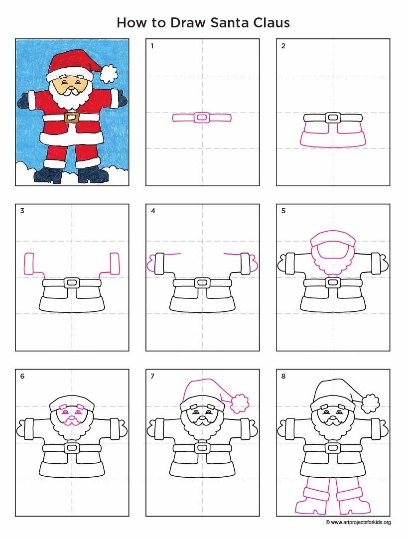 821x1082 Santa Claus Diagram, Santa And Winter Art