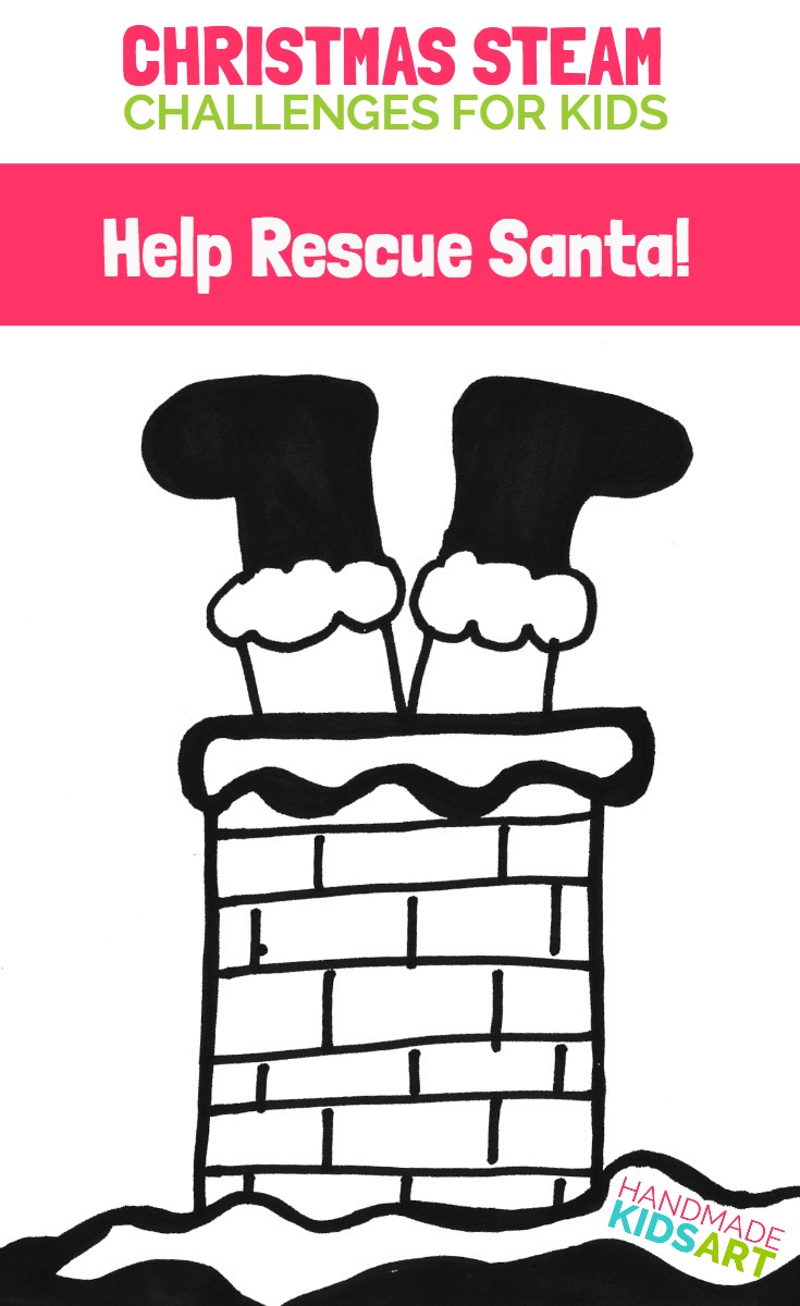 735x1200 Santa Is Stuck! A Creative Drawing Prompt For Kids