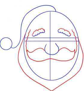 280x302 How To Draw A Santa Face Toons Mag