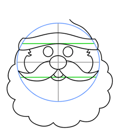 260x267 How To Draw A Santa Head Cartoon Lesson