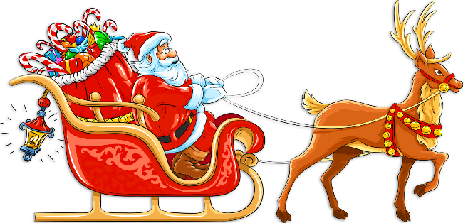 650x314 Santa Sleigh Nice Coloring Pages For Kids