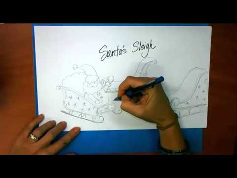 480x360 How To Draw Santa's Sleigh
