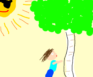 300x250 Man Holding White Tree Sap