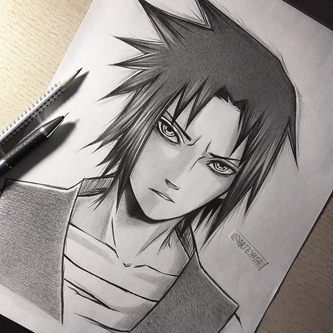 480x480 Uchiha Sasuke I Was In A Mood To Draw This Pretty Face Today