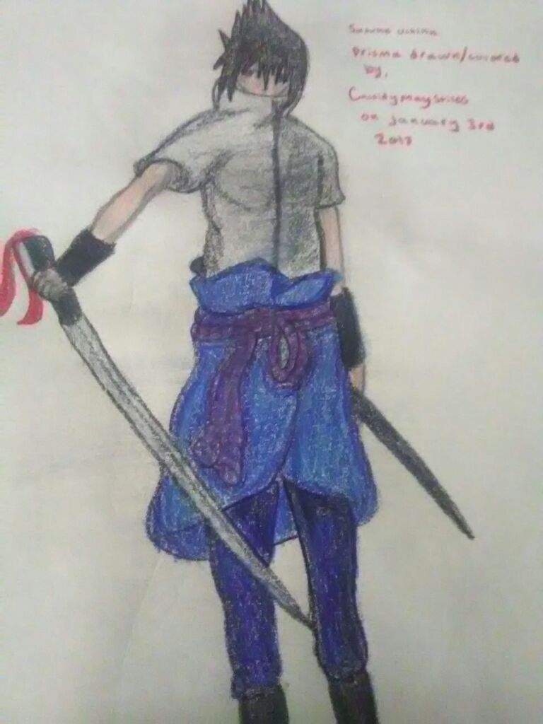 768x1024 I Tried To Draw Sasuke Uchiha Anime Amino