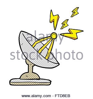 300x320 Freehand Drawn Cartoon Satellite Dish Stock Vector Art