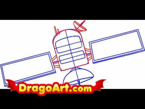 480x360 How To Draw A Satellite, Step By Step