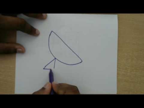 480x360 How To Draw A Satellite Dish Easy Drawing For Kids Online