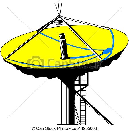 450x455 Satellite Dish Vector Vector Clipart