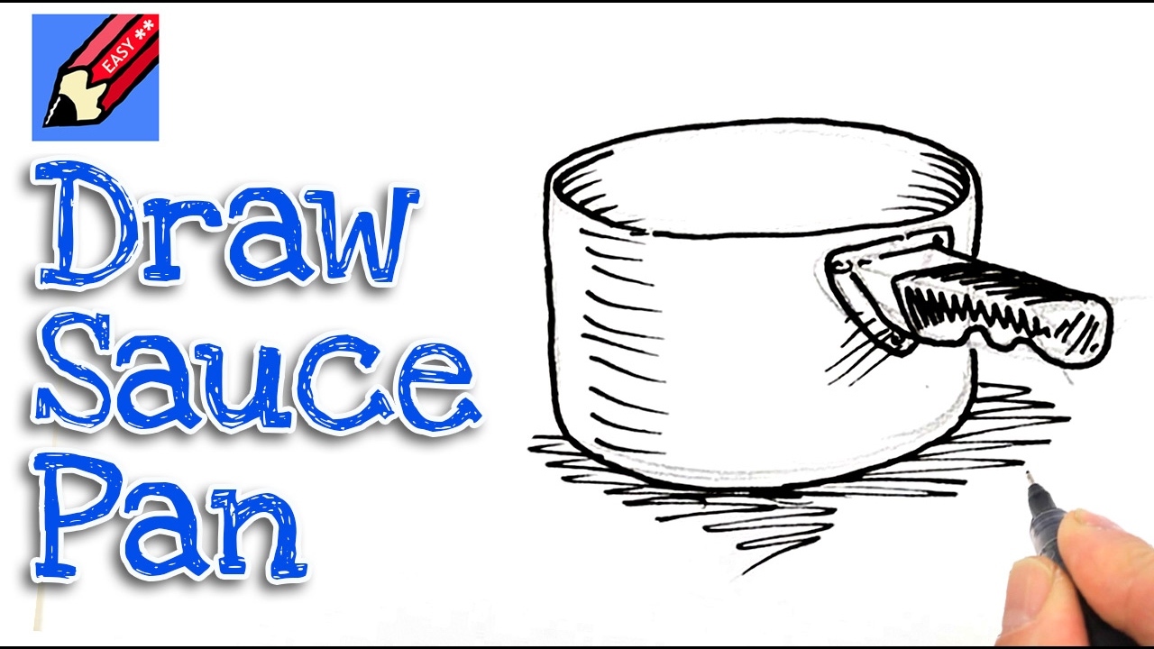 1280x720 Learn How To Draw A Saucepan Real Easy For Kids And Beginners