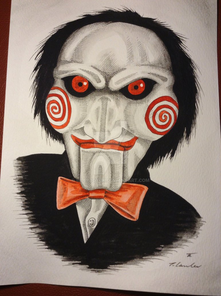 772x1034 Saw Billy Puppet Drawingpainting By Billyboyuk