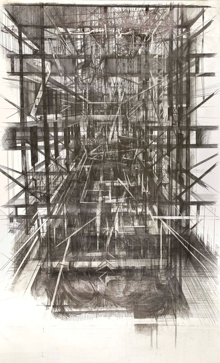 700x1156 O'Connor's Drawings Show A Layering Of Graphite As Well As