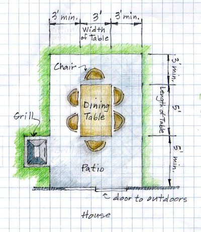400x461 Patio Scale Drawing