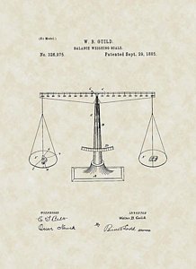 218x300 Scales Of Justice Patent Art Drawing By Patentsasart