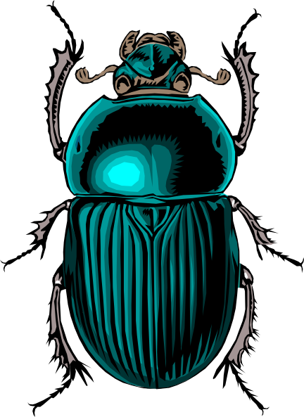 432x593 Scarab Beetle Clip Art