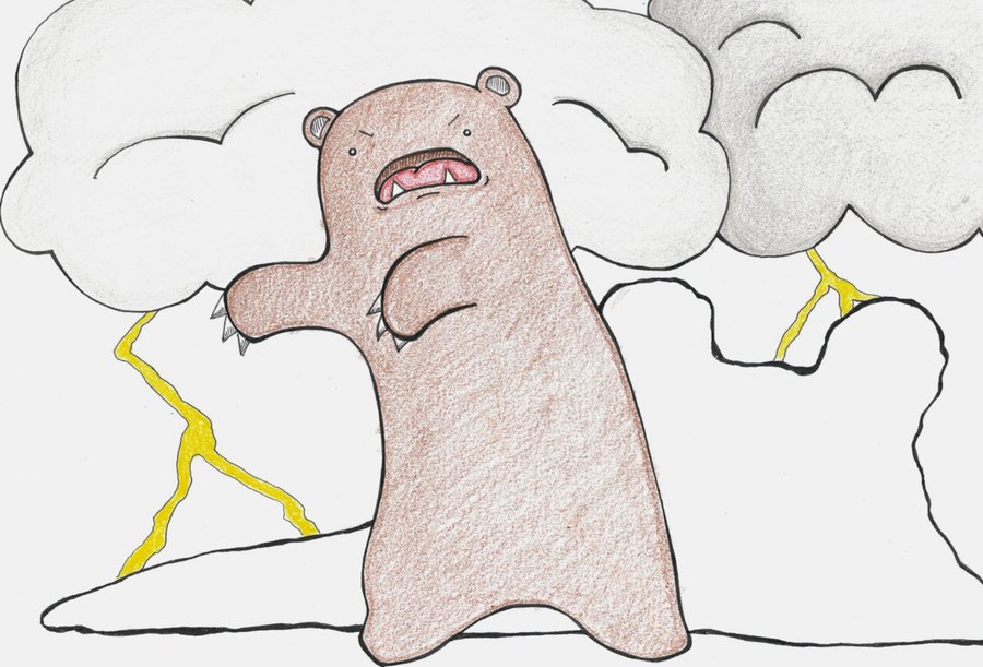 900x611 Scary Bear By Disappearnote