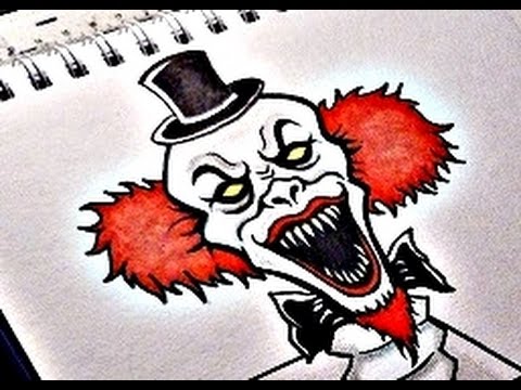 480x360 How To Draw An Evil Clown Viii
