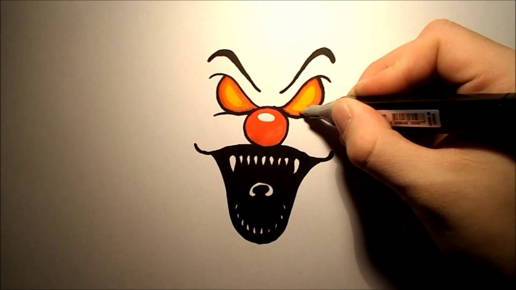 Scary Clowns Drawing at GetDrawings | Free download