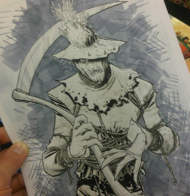 800x826 Scarecrow Sketch By Ryanottley