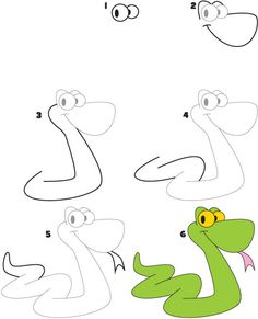 236x291 How To Draw A Snake Download This Free Pdf And Teach Your