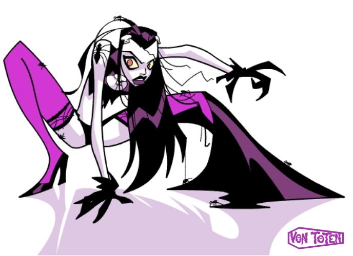 688x500 Scary Spider Mary By Vontoten