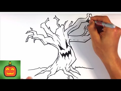 480x360 How To Draw A Scary Tree