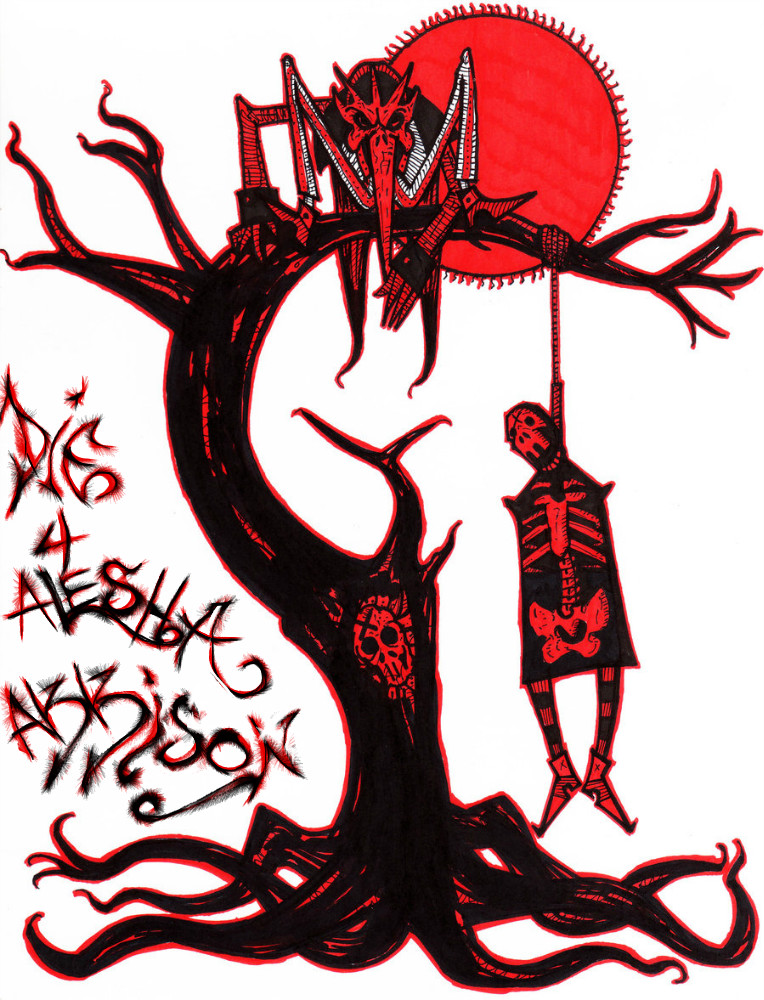 764x1000 Hanging Tree A Creepy Speedpaint Drawing By Hope4