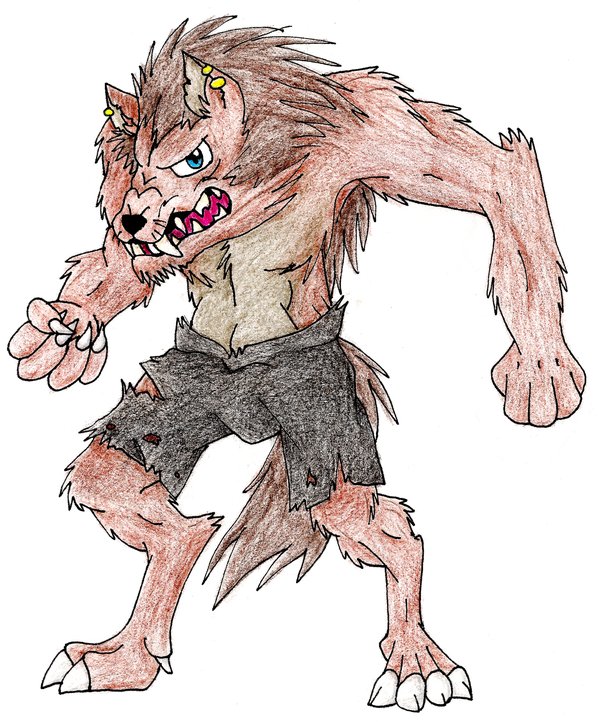 600x722 Big Scary Wolf Man By Shikathefox