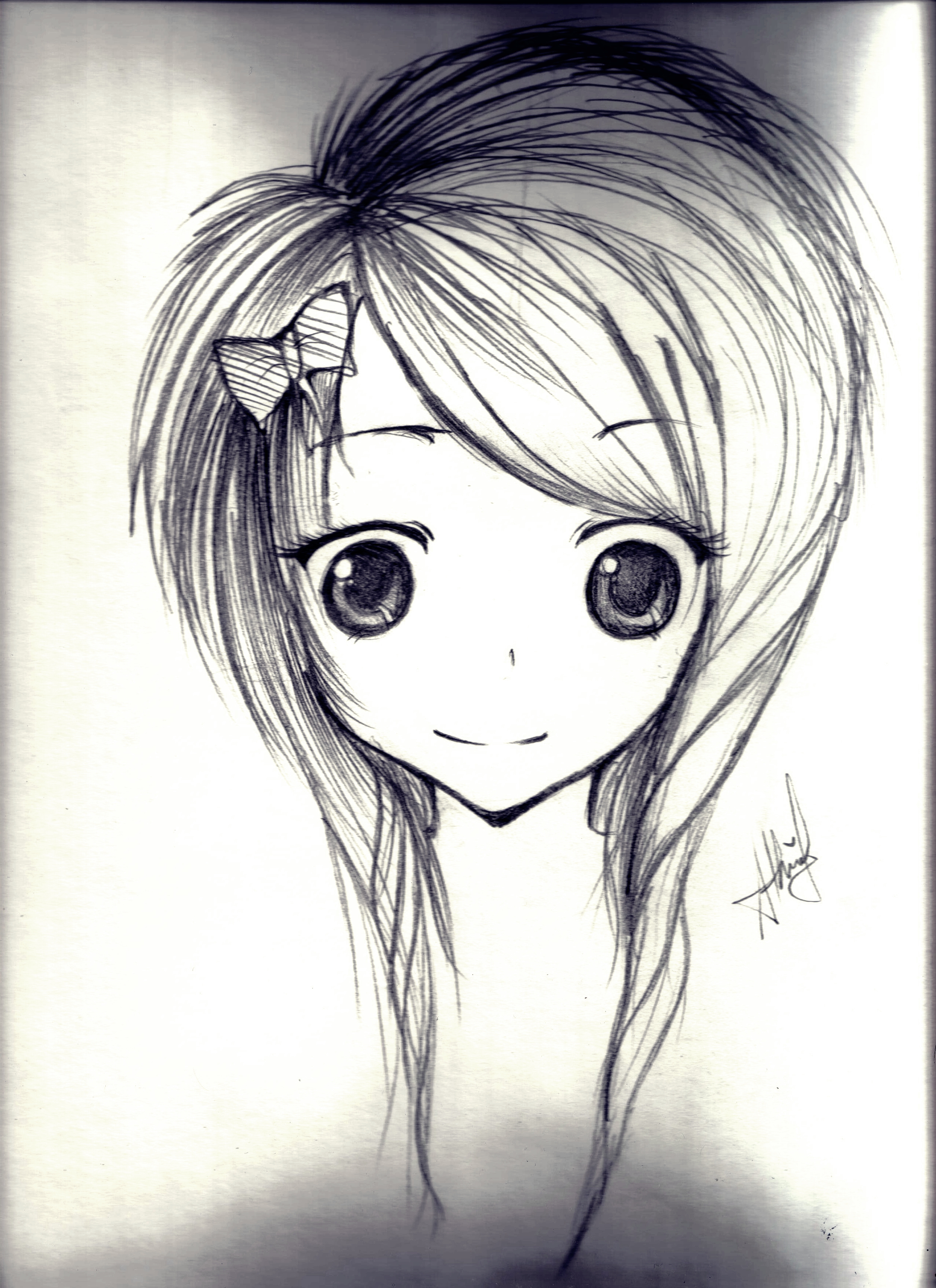 2550x3510 Anime Scene Girl By Ashrina