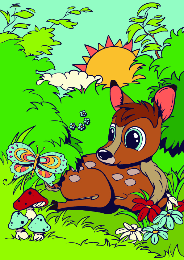 596x842 Learn How To Draw A Deer