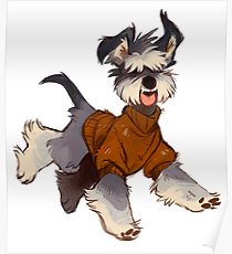 210x230 Schnauzer Drawing Posters Redbubble