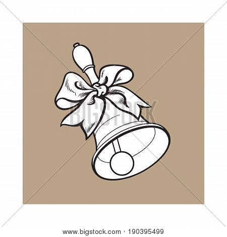 450x470 Traditional School Bell Ribbon, Vector Amp Photo Bigstock